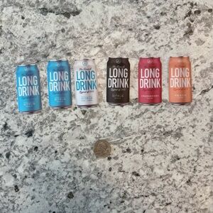 Variety Pack of Long Drink can shaped stickers